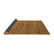 Sideview of Abstract Brown Modern Rug, abs5499brn