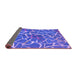 Sideview of Abstract Purple Modern Rug, abs549pur