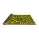 Sideview of Abstract Yellow Modern Rug, abs549yw