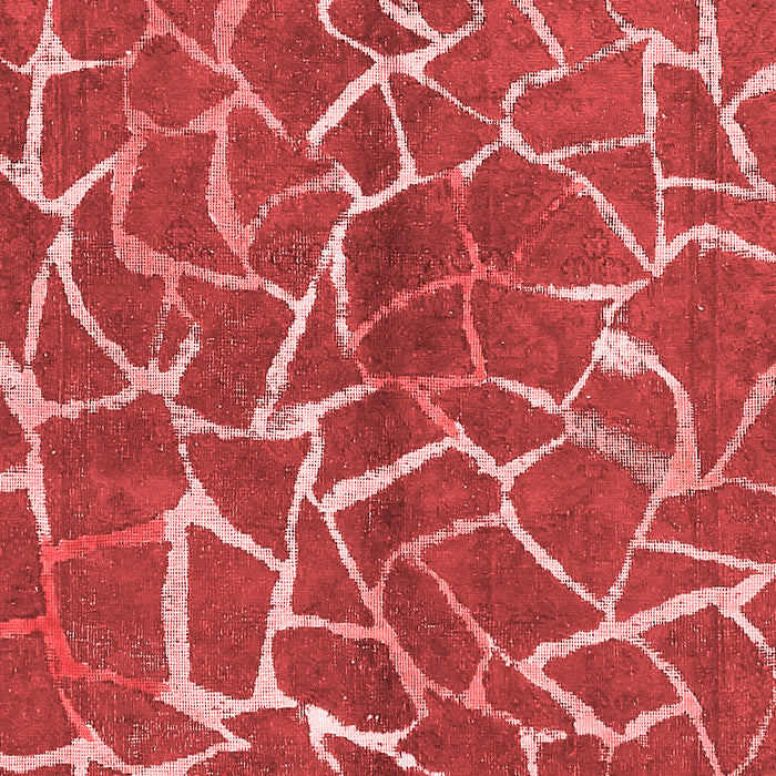 Machine Washable Abstract Red Modern Rug, wshabs549red