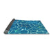 Sideview of Abstract Light Blue Modern Rug, abs549lblu