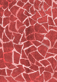 Abstract Red Modern Rug, abs549red