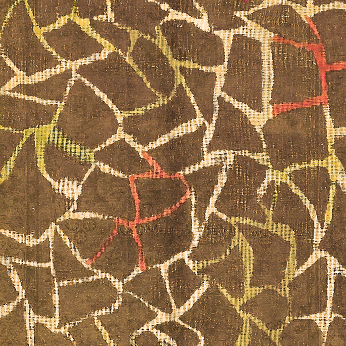 Machine Washable Abstract Orange Modern Area Rugs, wshabs549org