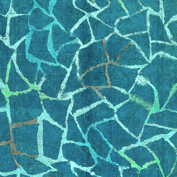 Abstract Turquoise Modern Rug, abs549turq