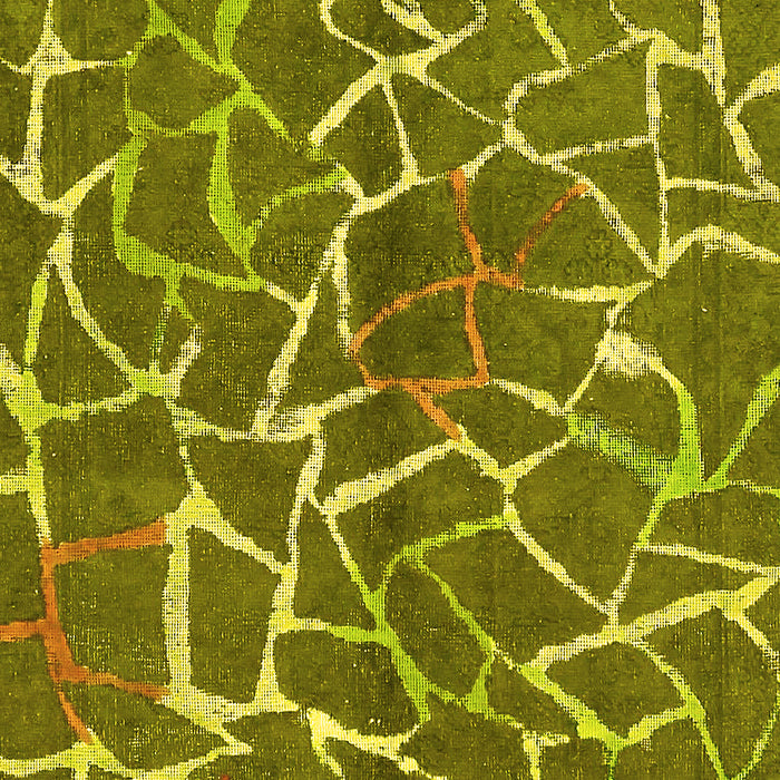 Machine Washable Abstract Yellow Modern Rug, wshabs549yw