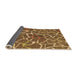 Sideview of Abstract Orange Modern Rug, abs549org