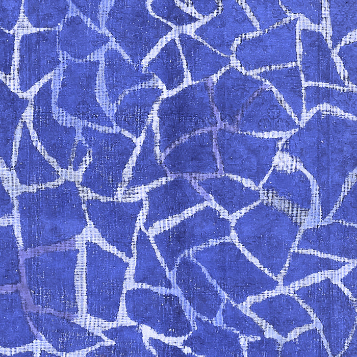 Machine Washable Abstract Blue Modern Rug, wshabs549blu