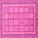 Square Abstract Pink Modern Rug, abs54pnk