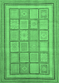 Abstract Emerald Green Modern Rug, abs54emgrn