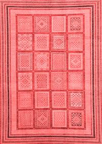 Abstract Red Modern Rug, abs54red