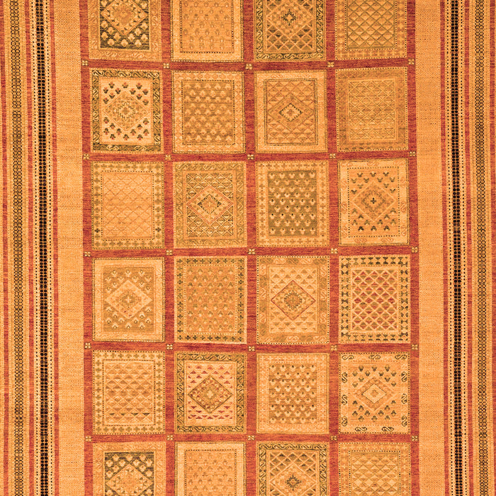 Machine Washable Abstract Orange Modern Area Rugs, wshabs54org