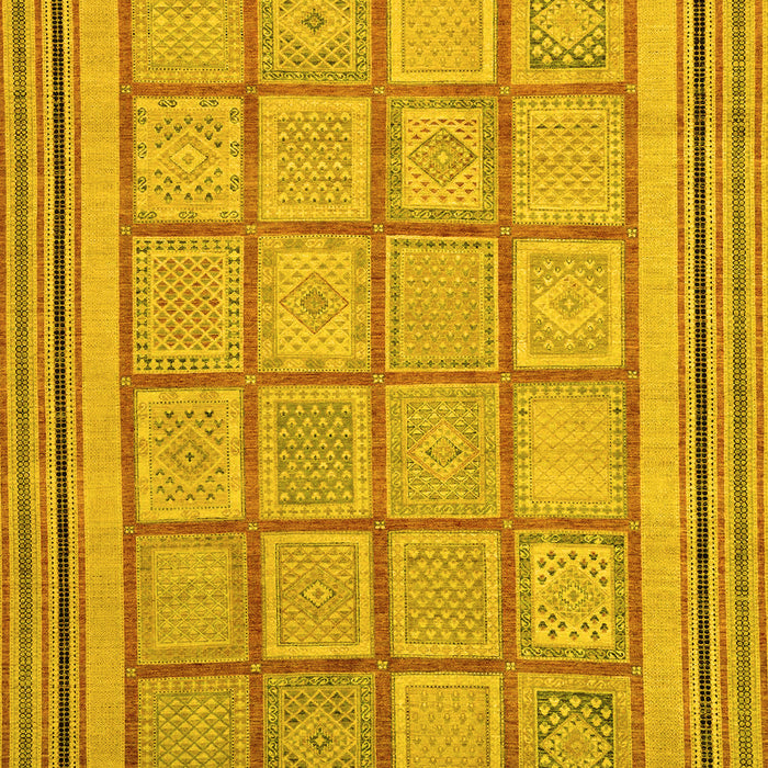 Abstract Yellow Modern Rug, abs54yw