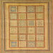 Square Abstract Sedona Brown Modern Rug, abs54