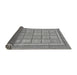 Sideview of Abstract Gray Modern Rug, abs54gry