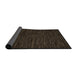 Sideview of Abstract Dark Brown Modern Rug, abs5500