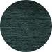 Round Machine Washable Abstract Light Blue Modern Rug, wshabs5500lblu