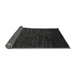 Sideview of Abstract Gray Modern Rug, abs5500gry