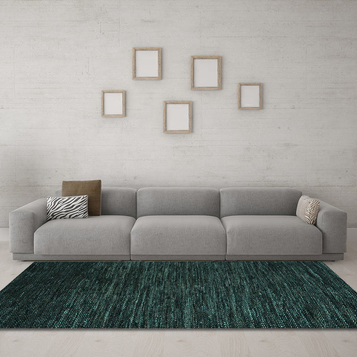 Machine Washable Abstract Light Blue Modern Rug in a Living Room, wshabs5500lblu