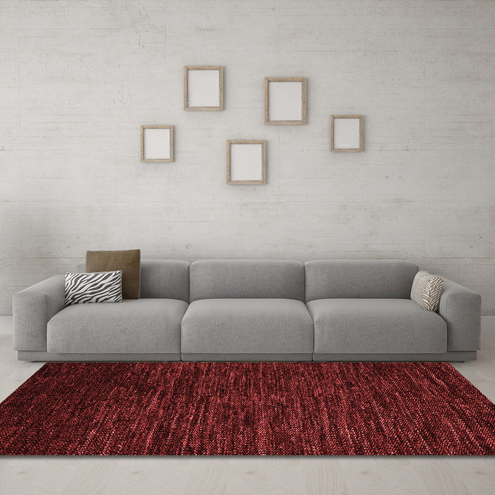 Modern Red Washable Rugs