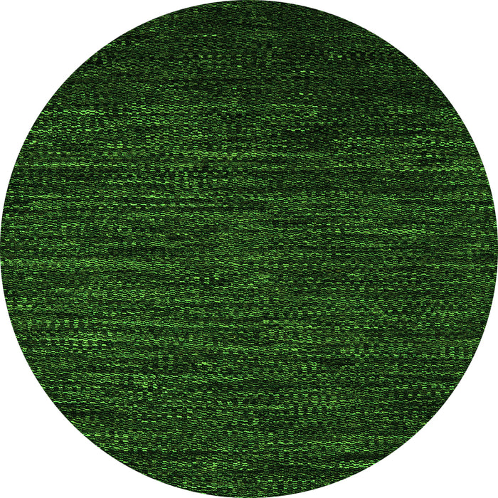 Round Abstract Green Modern Rug, abs5500grn