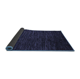 Sideview of Abstract Blue Modern Rug, abs5500blu