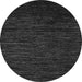 Round Abstract Gray Modern Rug, abs5500gry