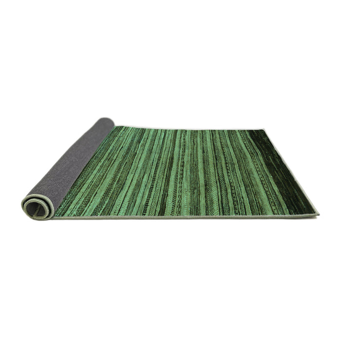 Sideview of Abstract Turquoise Modern Rug, abs5501turq