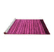 Sideview of Machine Washable Abstract Pink Modern Rug, wshabs5501pnk