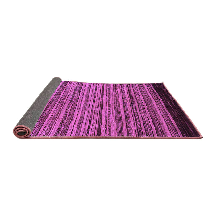 Sideview of Abstract Purple Modern Rug, abs5501pur