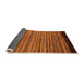 Sideview of Abstract Orange Modern Rug, abs5501org