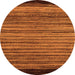 Round Abstract Orange Modern Rug, abs5501org