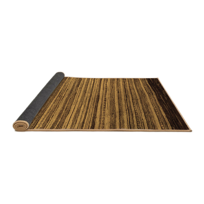 Sideview of Abstract Brown Modern Rug, abs5501brn