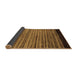 Sideview of Abstract Brown Modern Rug, abs5501brn