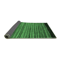 Sideview of Abstract Emerald Green Modern Rug, abs5501emgrn