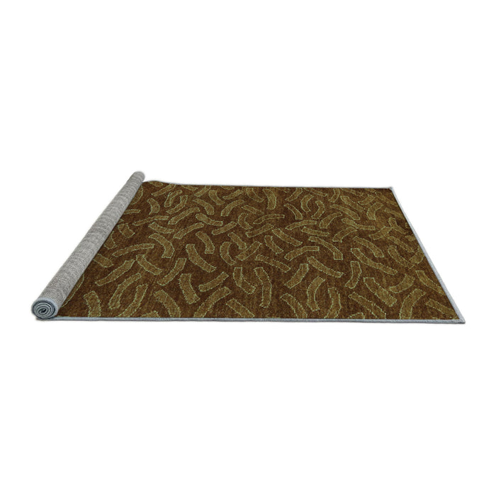 Sideview of Machine Washable Abstract Light Blue Modern Rug, wshabs5502lblu