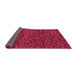 Sideview of Abstract Pink Modern Rug, abs5502pnk