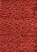 Machine Washable Abstract Orange Modern Area Rugs, wshabs5502org