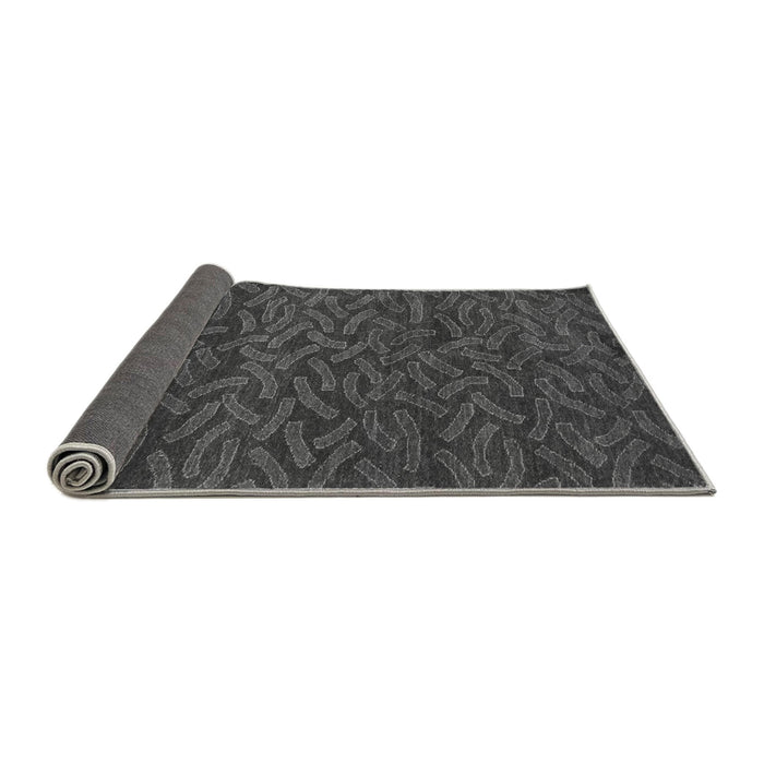 Sideview of Abstract Gray Modern Rug, abs5502gry