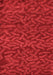 Abstract Red Modern Area Rugs