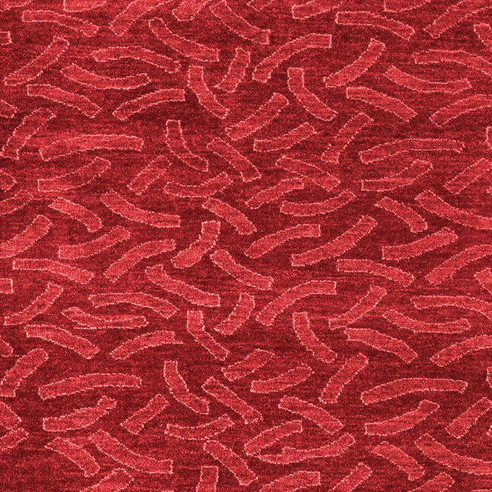 Machine Washable Abstract Red Modern Rug, wshabs5502red