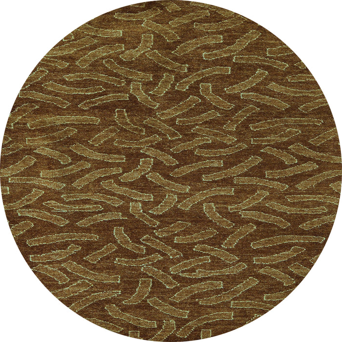 Round Machine Washable Abstract Light Blue Modern Rug, wshabs5502lblu