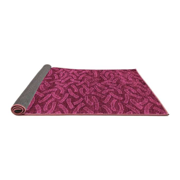 Sideview of Abstract Purple Modern Rug, abs5502pur