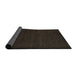 Sideview of Abstract Dark Brown Oriental Rug, abs5503