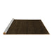 Sideview of Machine Washable Oriental Brown Modern Rug, wshabs5503brn