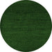 Round Oriental Green Modern Rug, abs5503grn