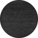 Round Oriental Gray Modern Rug, abs5503gry