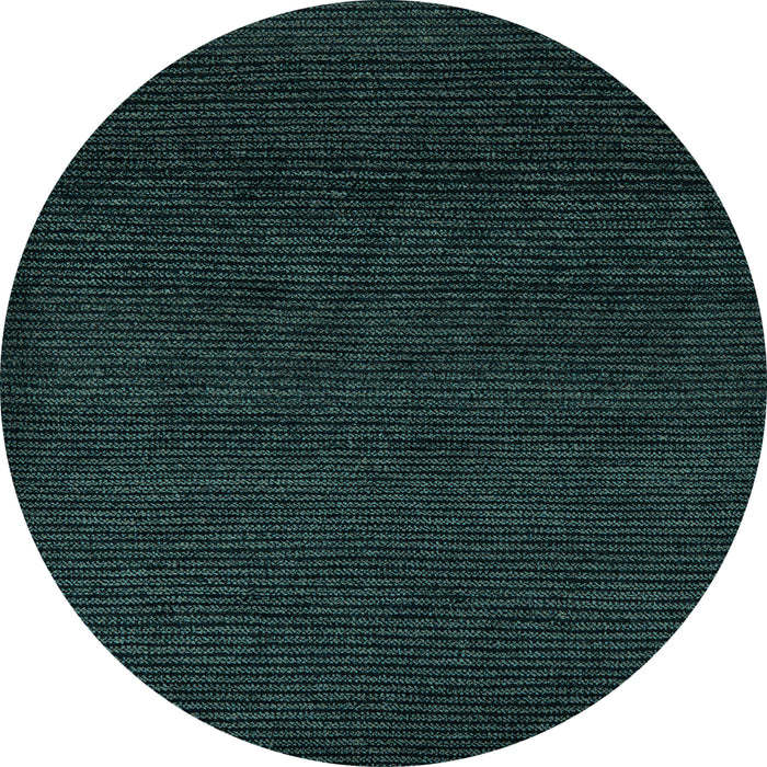 Round Oriental Light Blue Modern Rug, abs5503lblu
