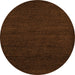 Round Oriental Orange Modern Rug, abs5503org