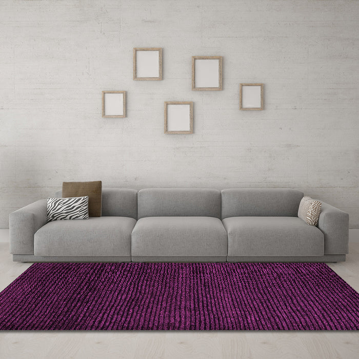 Machine Washable Oriental Pink Modern Rug in a Living Room, wshabs5503pnk
