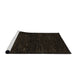 Sideview of Machine Washable Abstract Milk Chocolate Brown Rug, wshabs5504